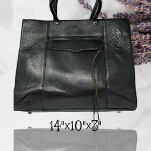 Rebecca Minkoff black leather tote